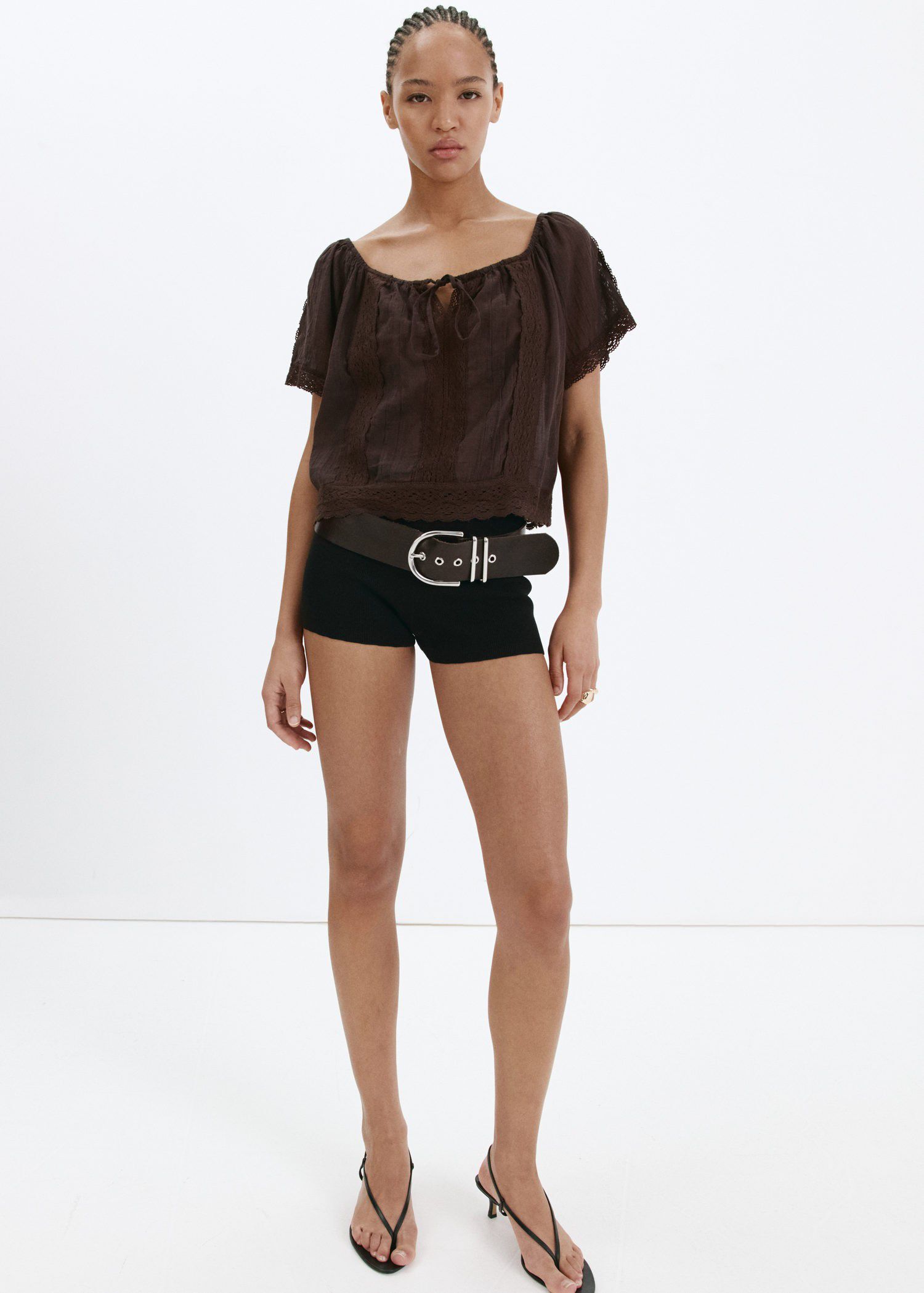 Cotton lace blouse