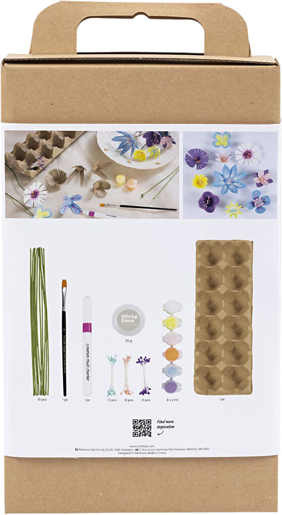 DIY Kit &AElig;ggebakke blomster
