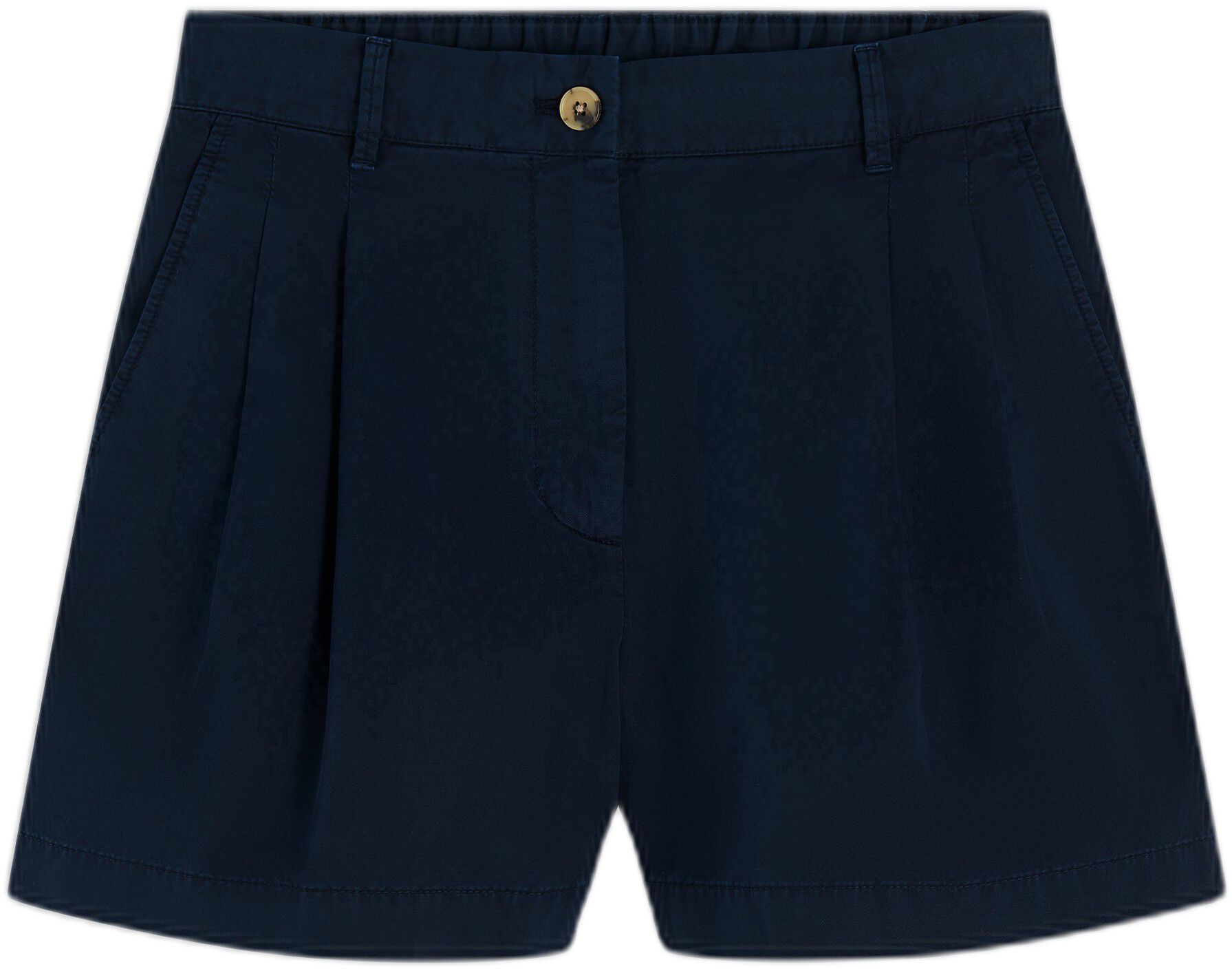 COTTON CHINO FLARE SHORTS