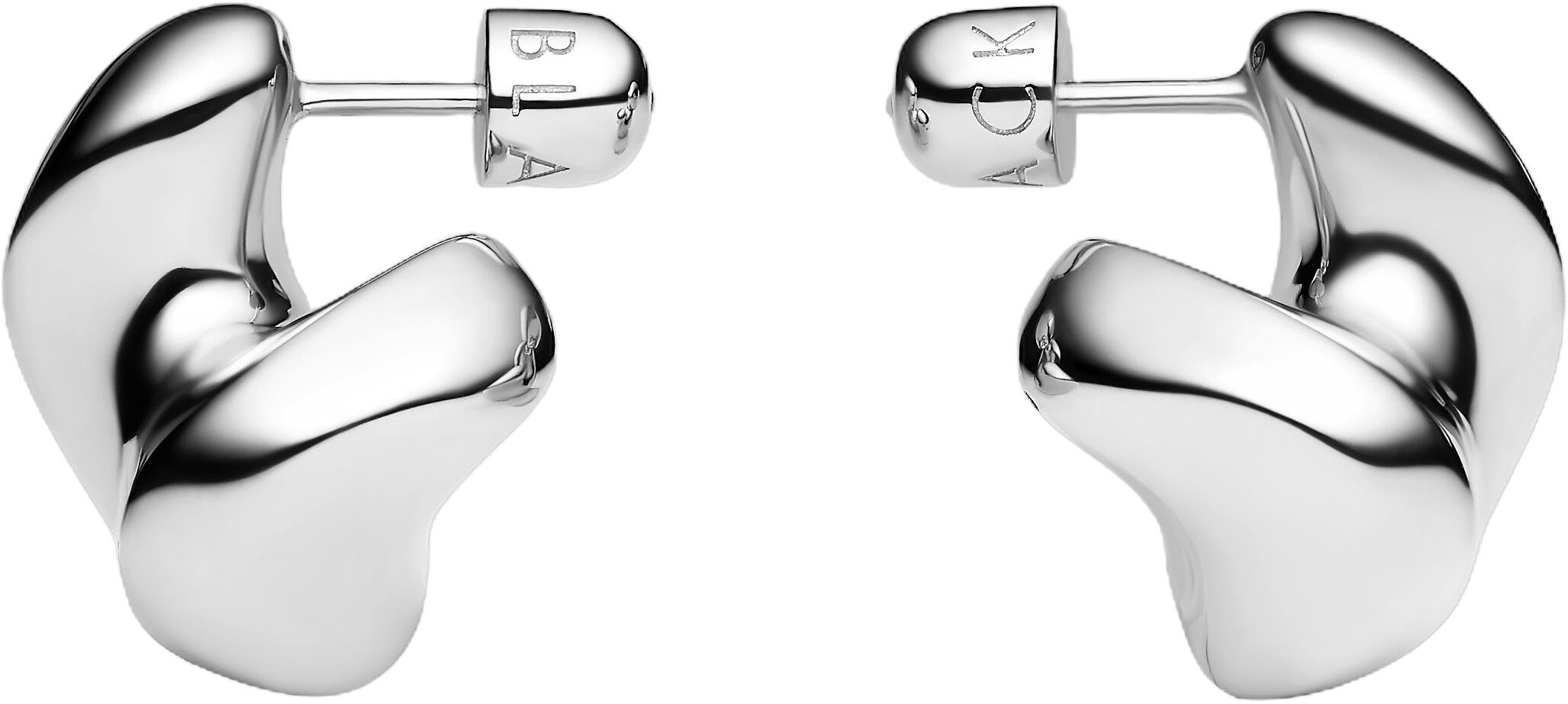 Saddle Earring Small Silver