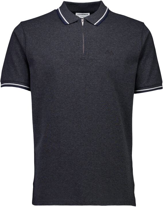 Polo shirt with zip recycled
