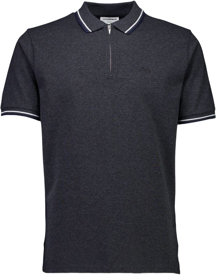 Polo shirt with zip recycled