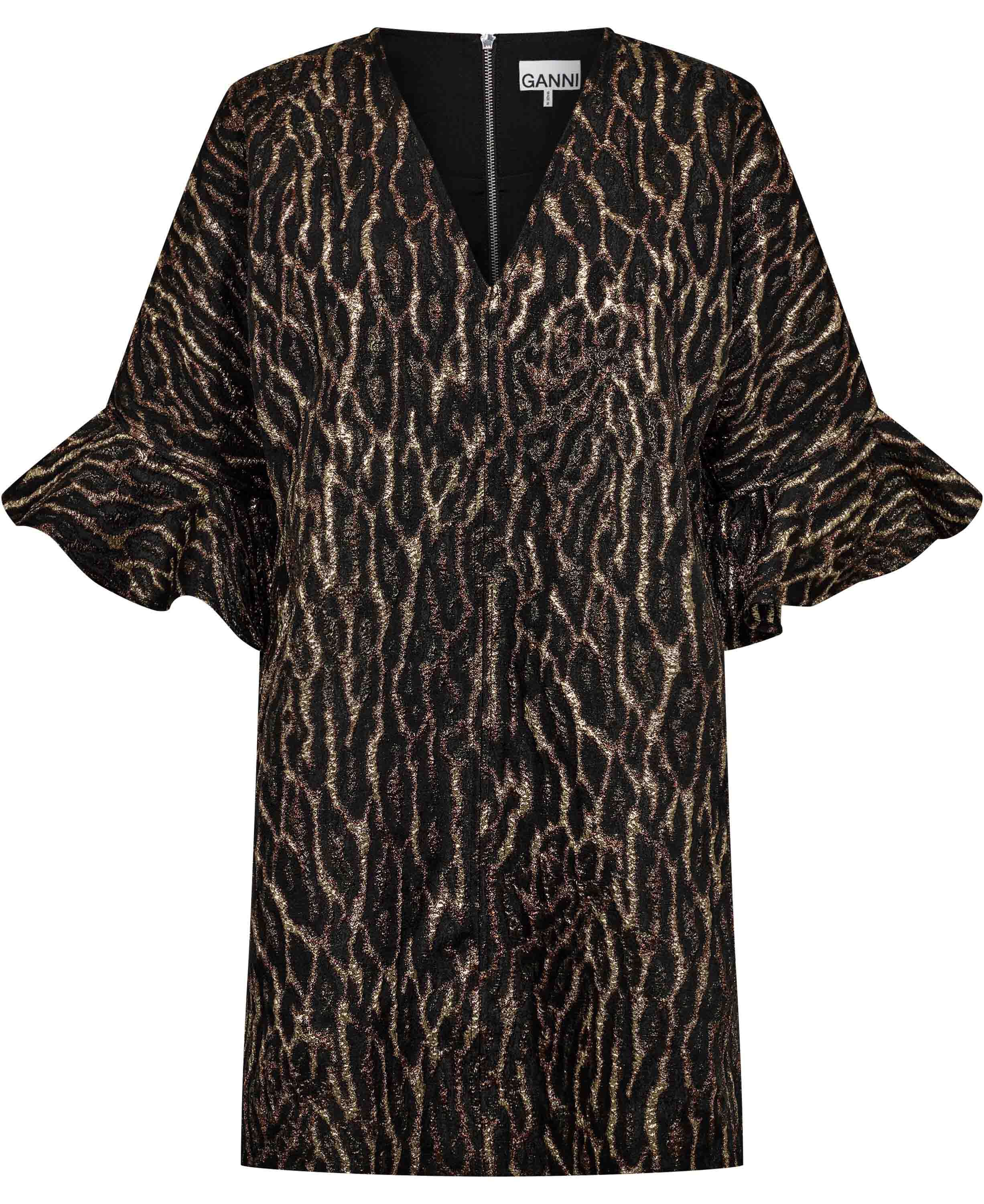 Metallic Cloque Mini Boxy Dress