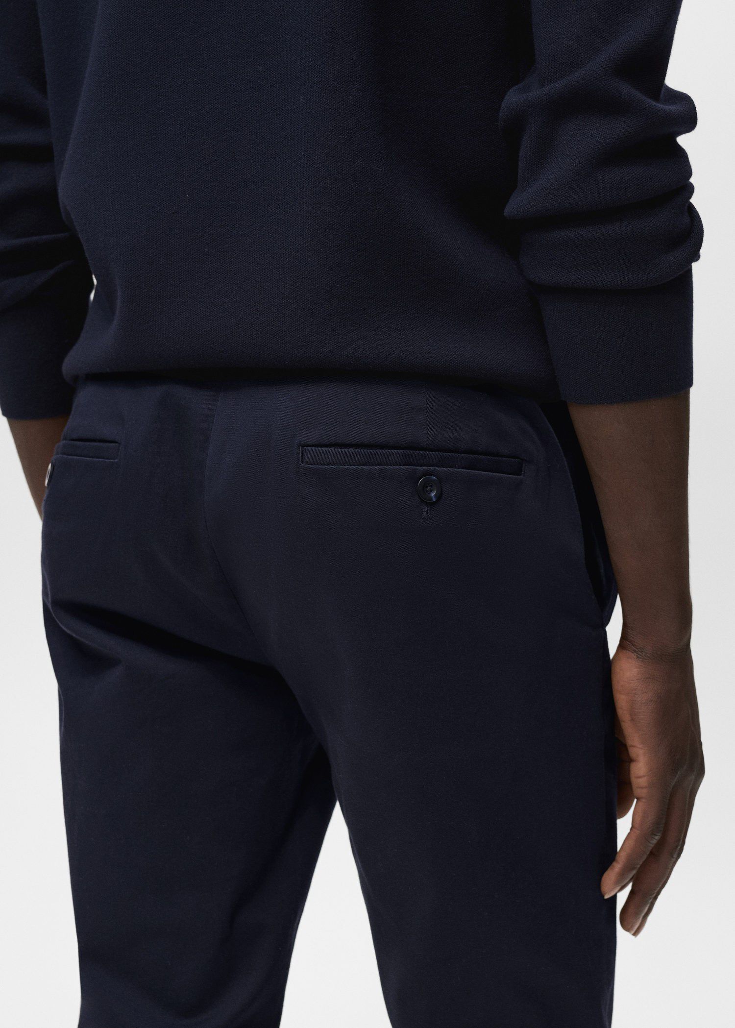 Barna slim-fit twill chino trousers