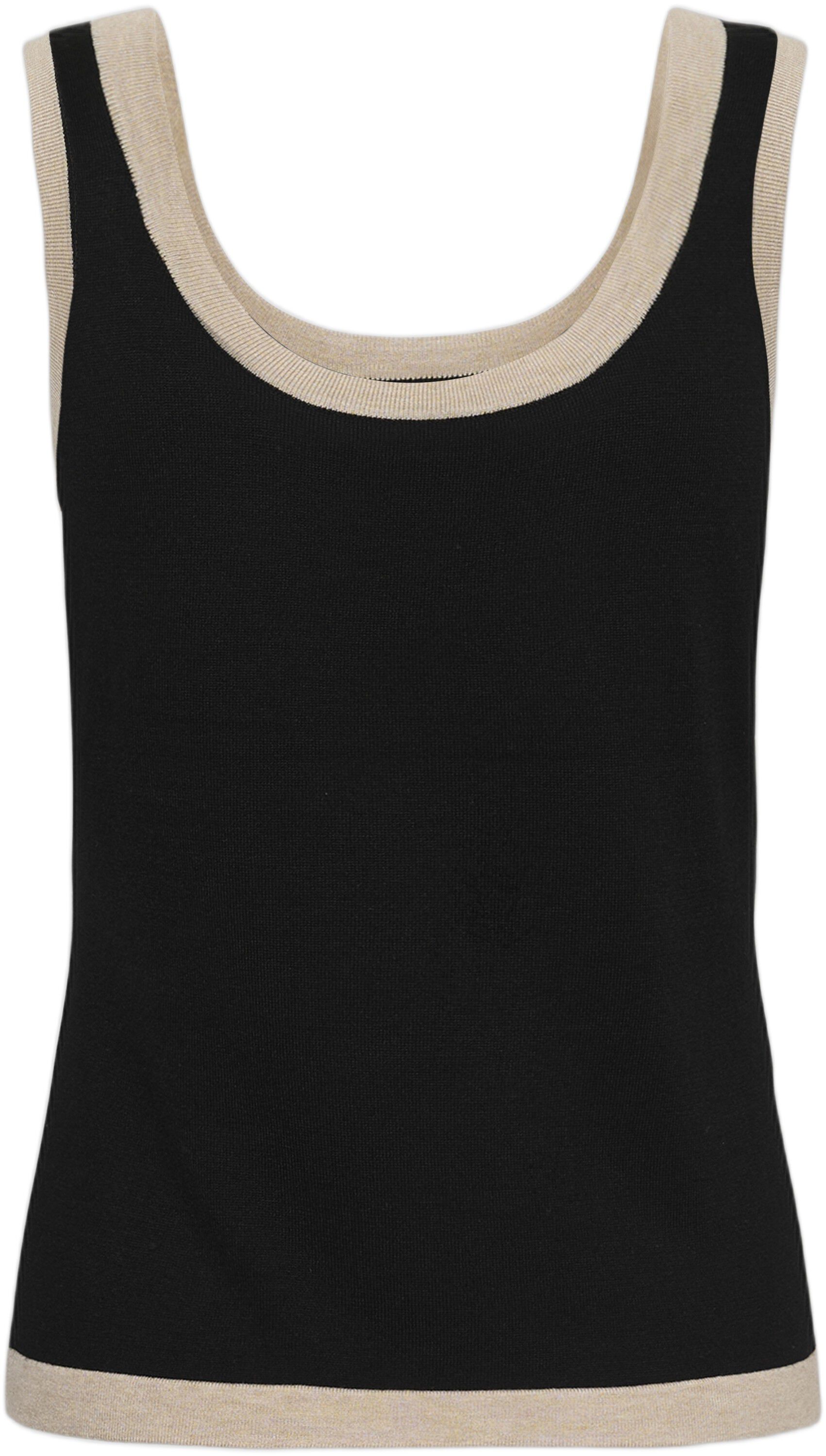 KAlizza Contrast Knit Top