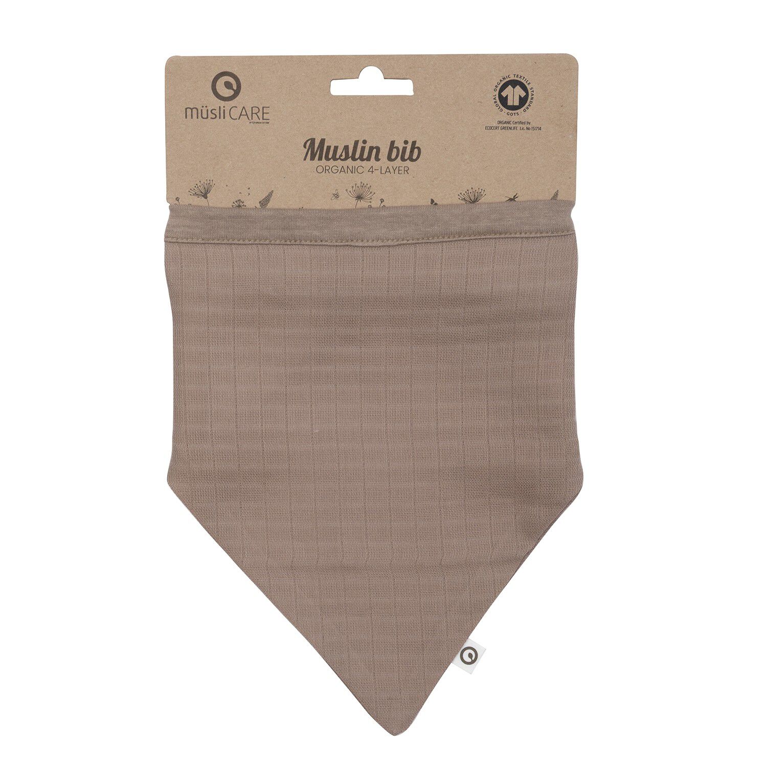 Solid muslin bib