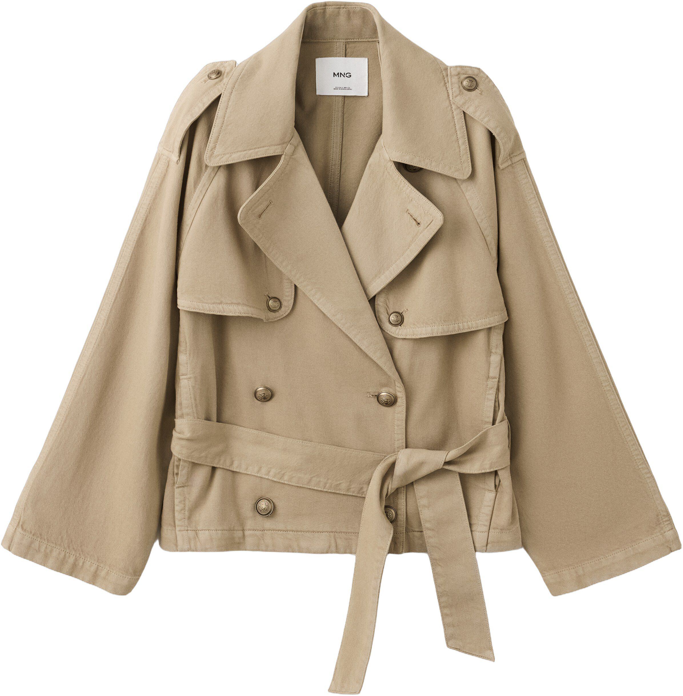 Fitted trench with belt