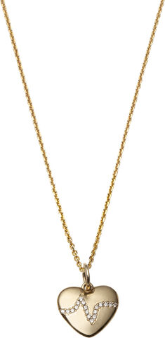 Heartbeat necklace VERMEIL (925 Sterling silver gold plated 2.5 micron