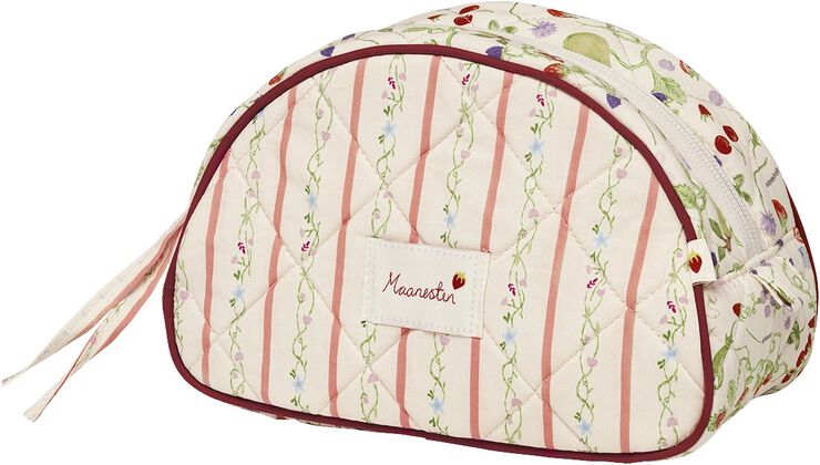 Makeup Bag Medium Summer Stripes Peach