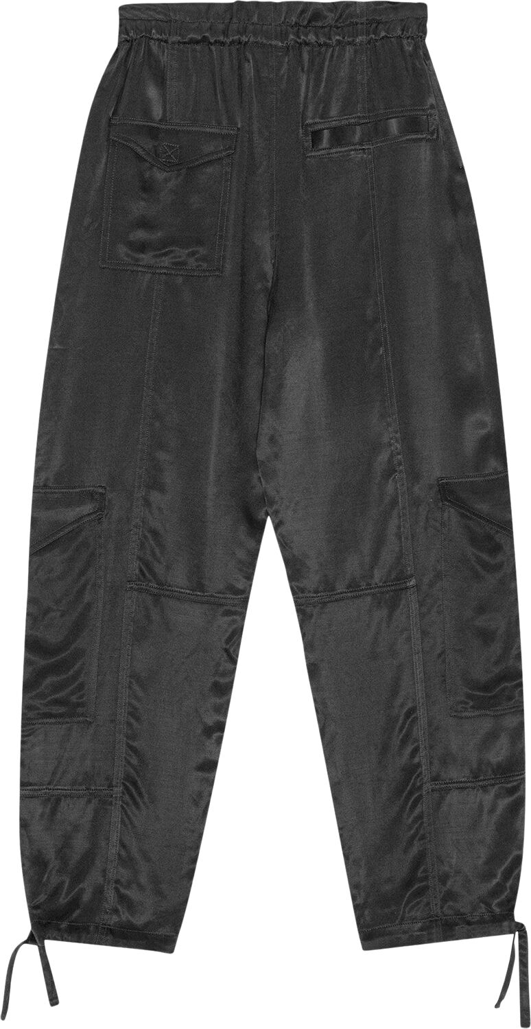 Washed Satin Pocket Pants