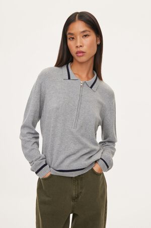 Vika LS Zip Polo
