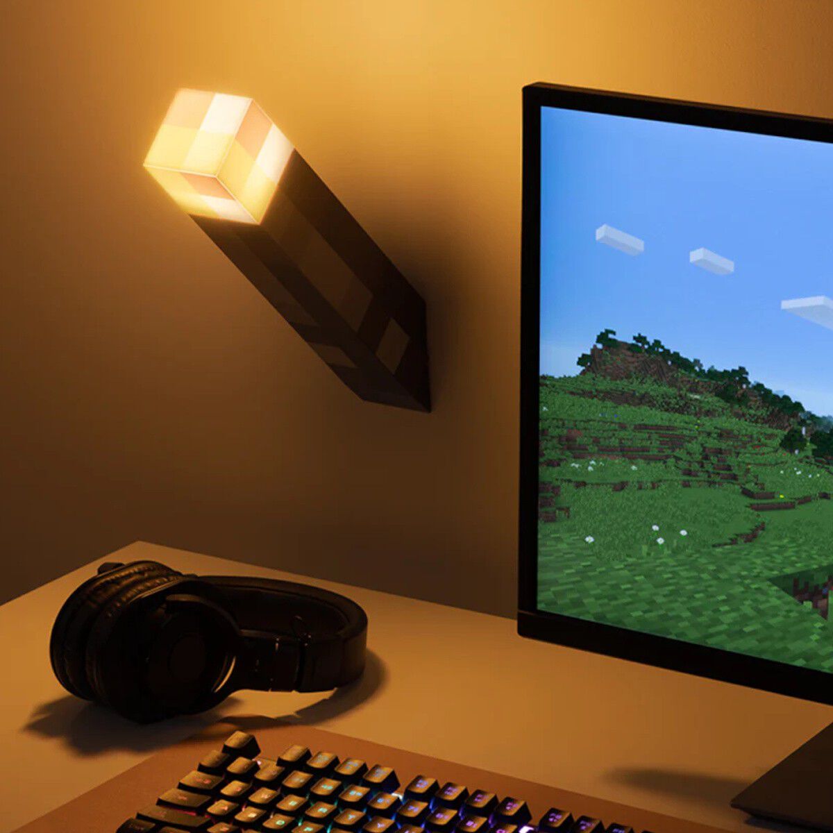 Minecraft Torch Lampe