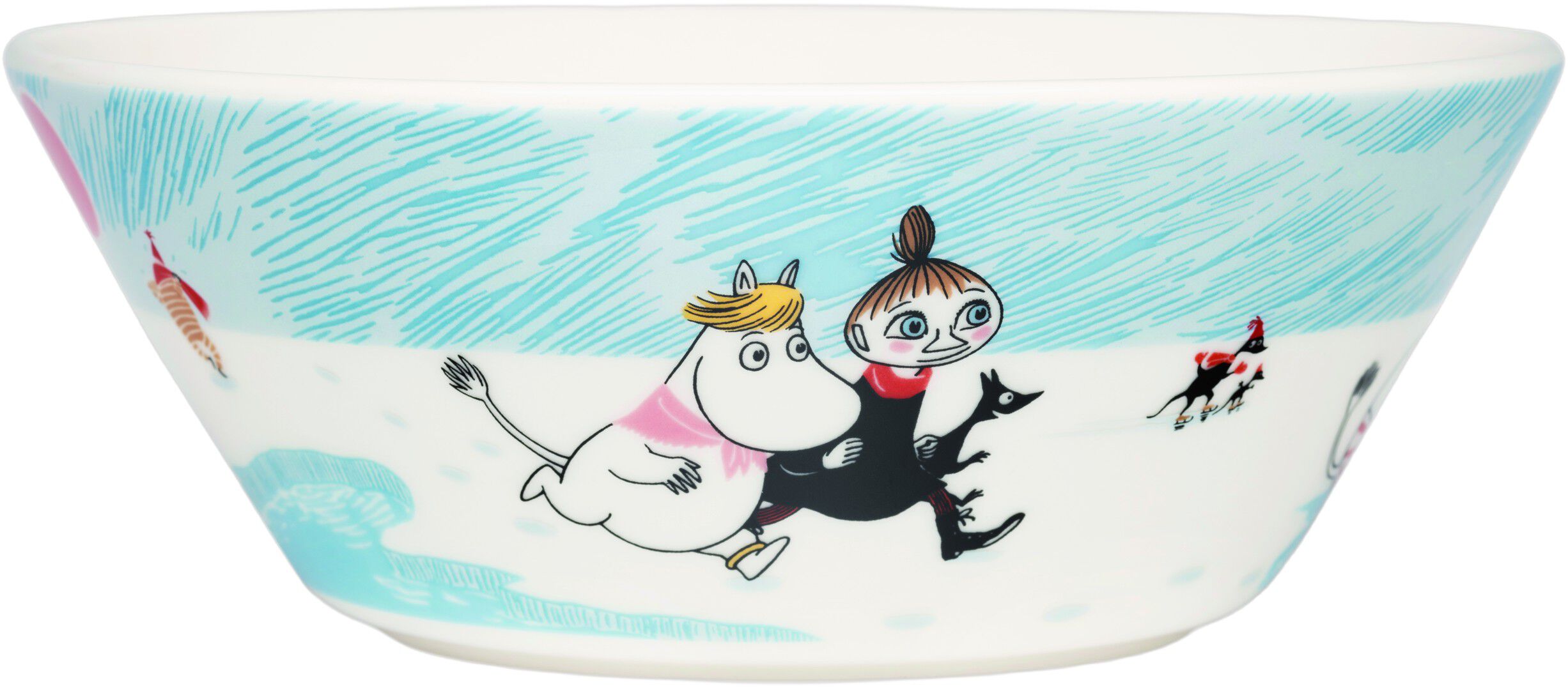 Moomin Arabia 15 cm sk&aring;l Vinterbadning