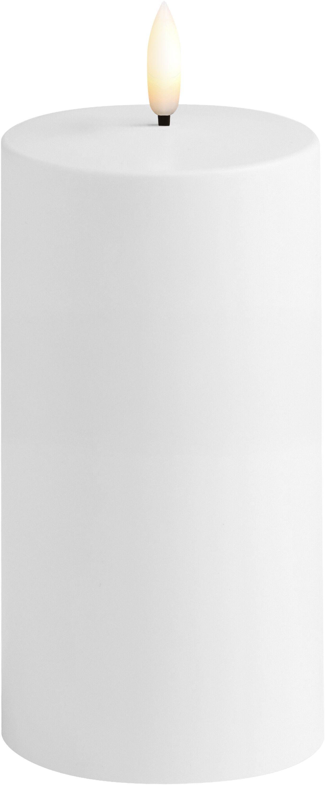 MM LED outdoor candle, White, 78x150 mm