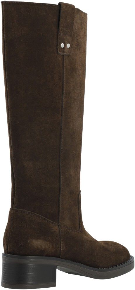 BIAMARY Knee High Pull On Boot Suede