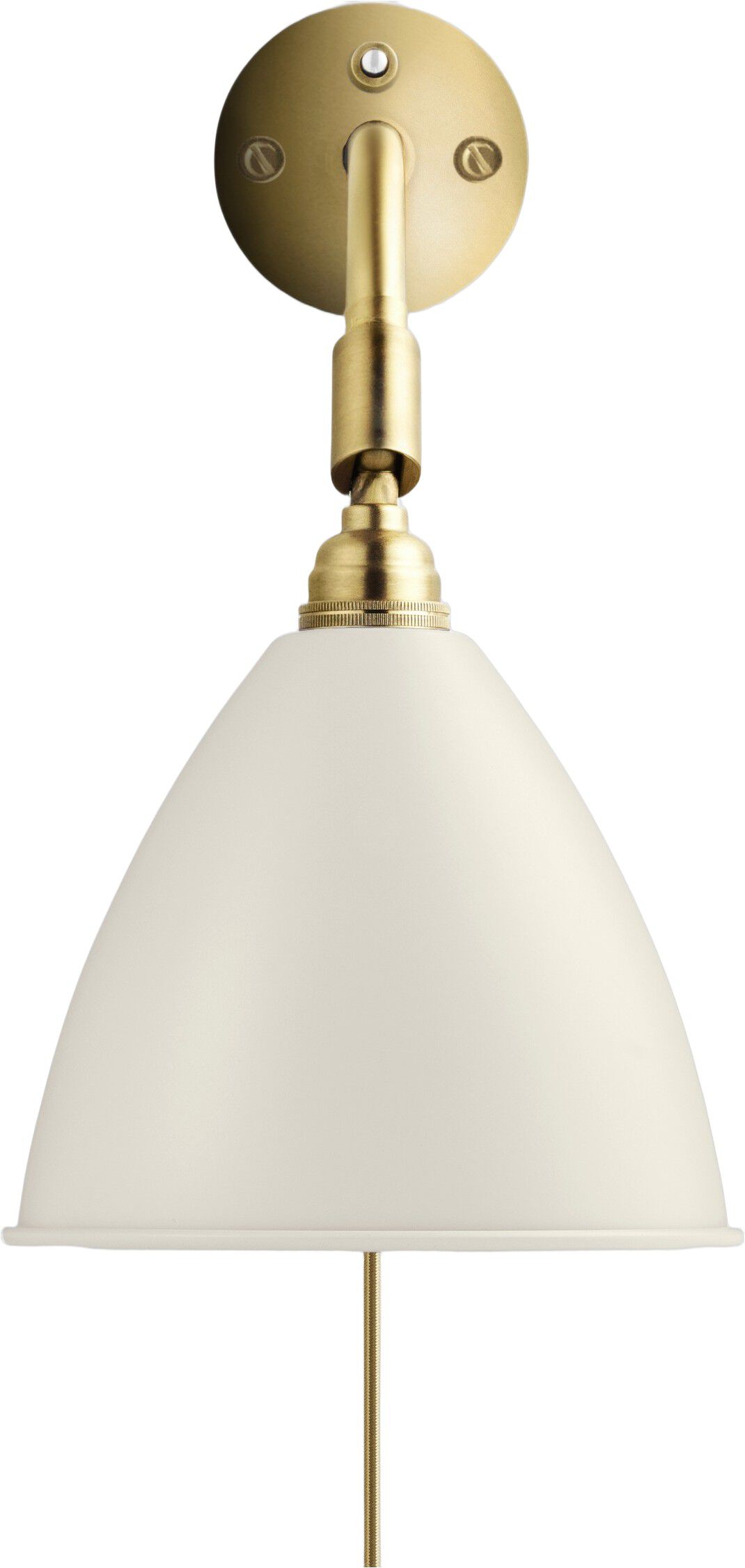 BL7 Wall Lamp - &oslash;16 (Base: Brass, Shade: Bone China)