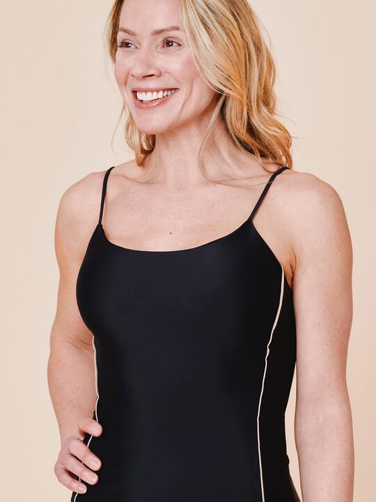 Penida Colorblock badedragt - Deep/Flame