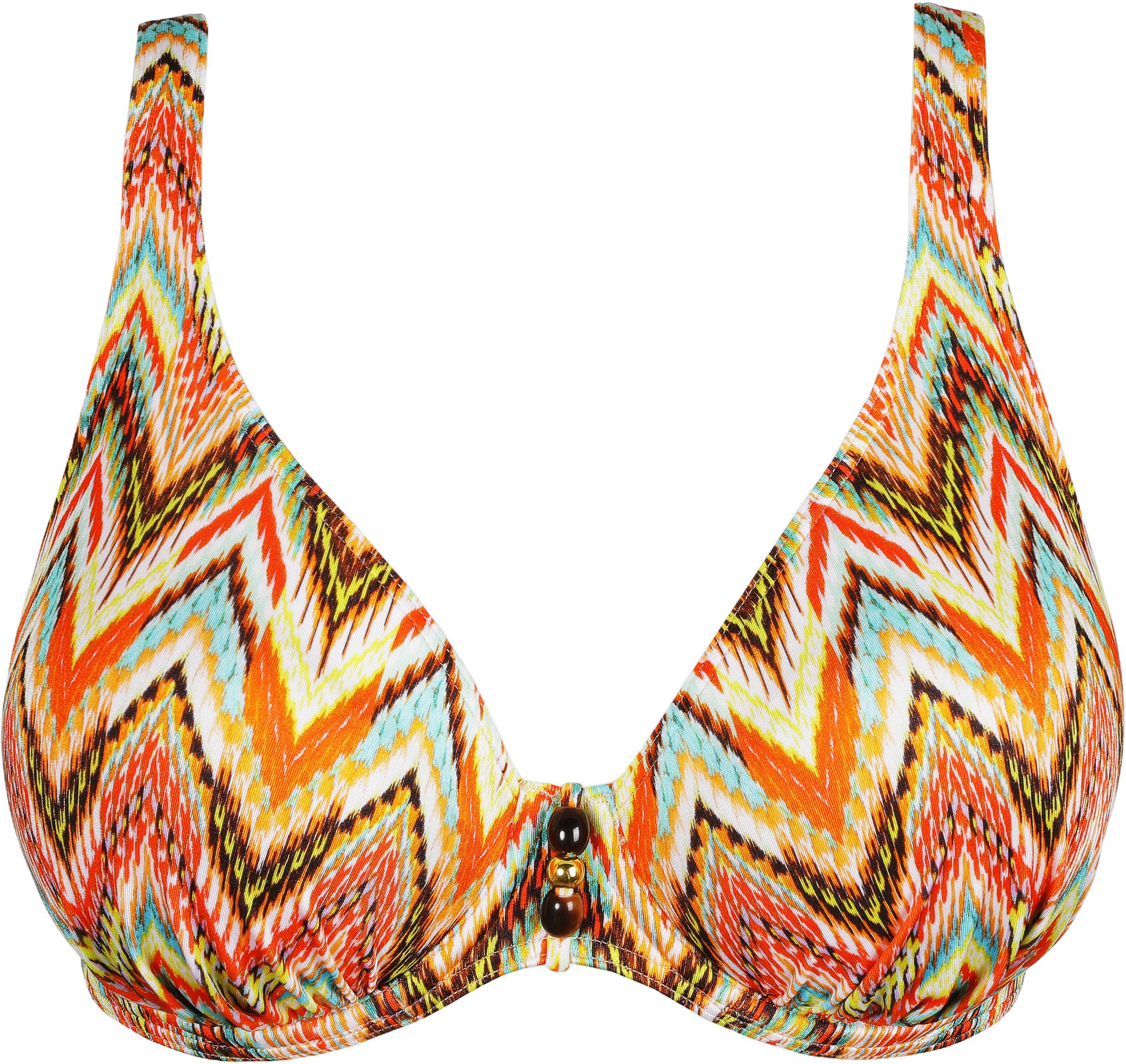 Tubou half padded plunge bikini top