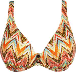 Tubou half padded plunge bikini top