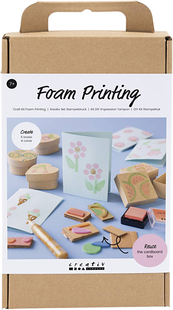 DIY Kit Stempeltryk, Dekorerede &aelig;sker og kort