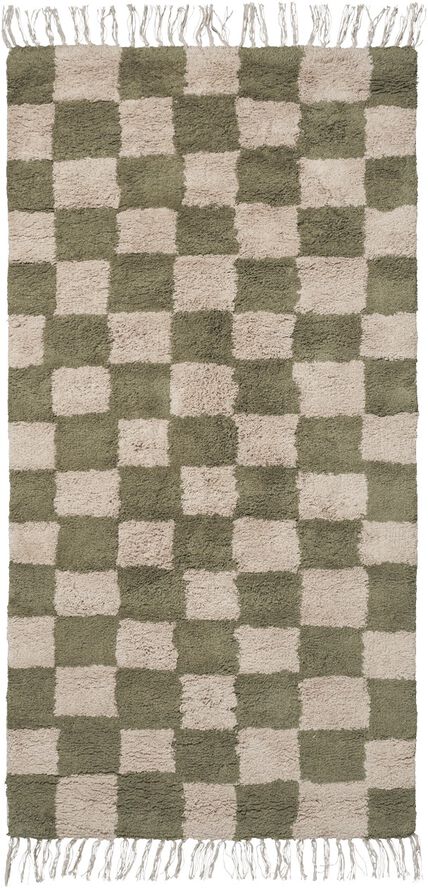 Mara Washable Rug - Elm Green/Warm Sand
