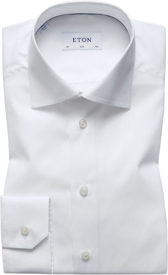 White Poplin Shirt - Slim Fit