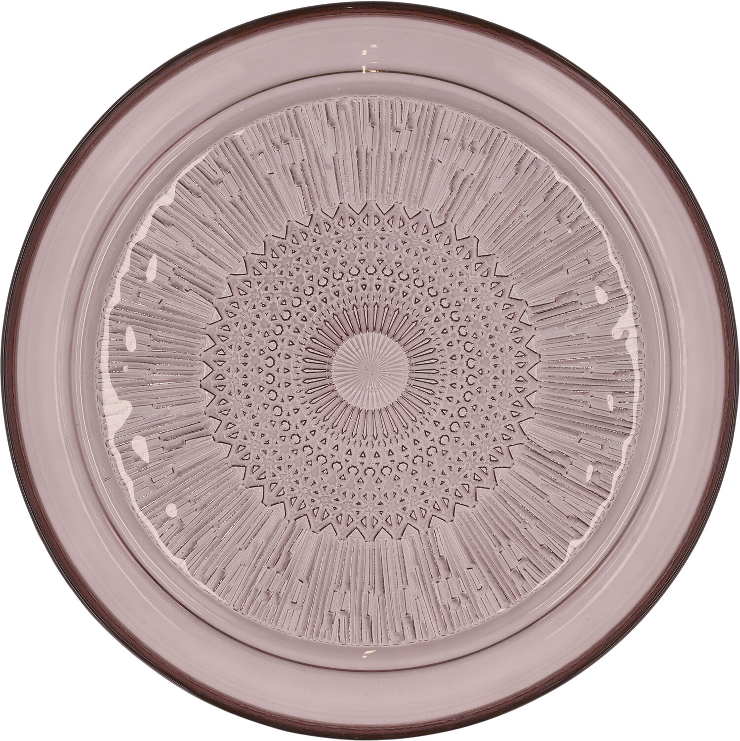 Glastallrik Kusintha 25 cm Pink
