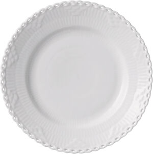 Hvid Helblonde tallerken 17 cm