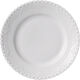Hvid Helblonde tallerken 17 cm