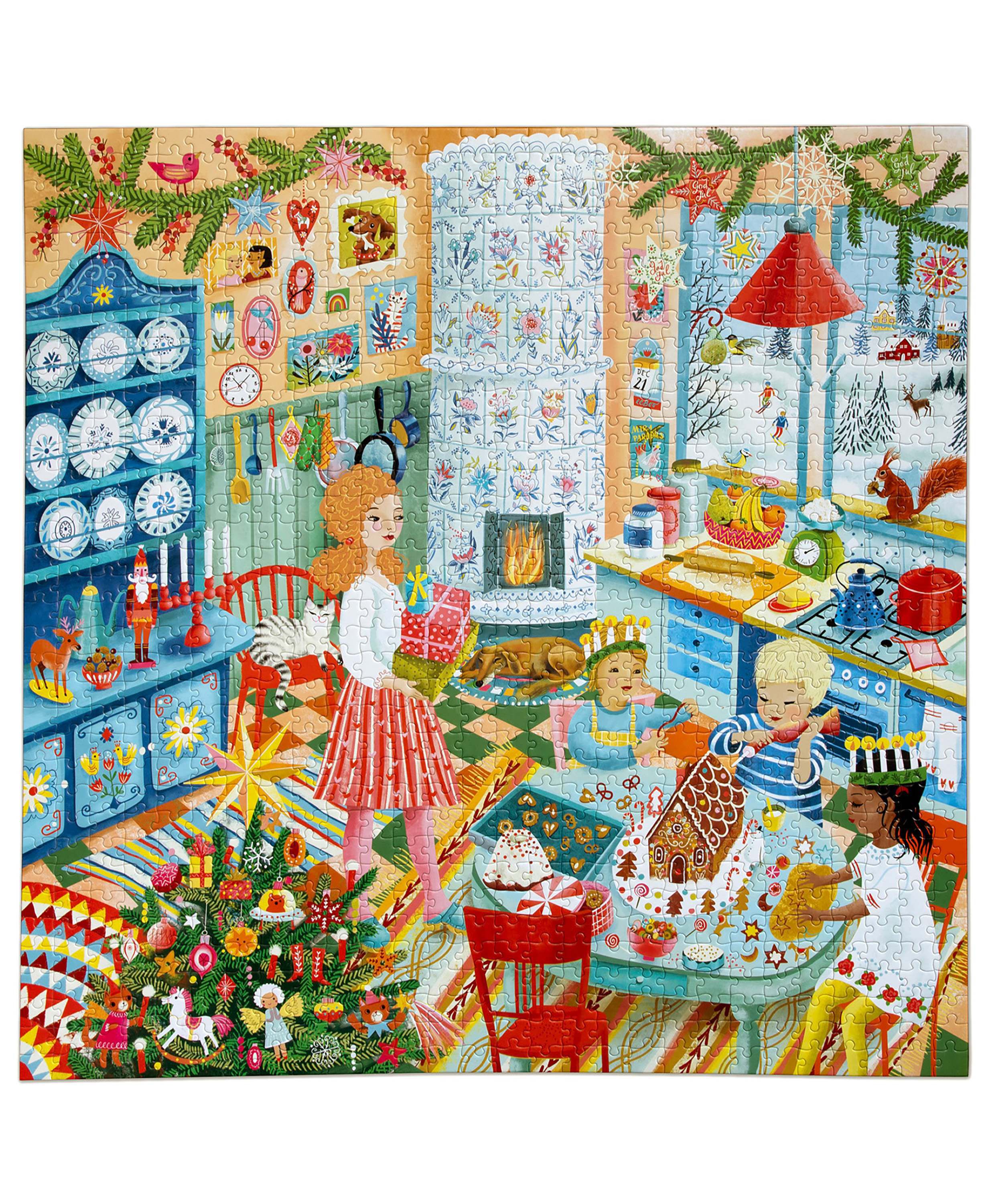 eeBoo - Puslespil 1000 brk - Swedish Holiday Kitchen