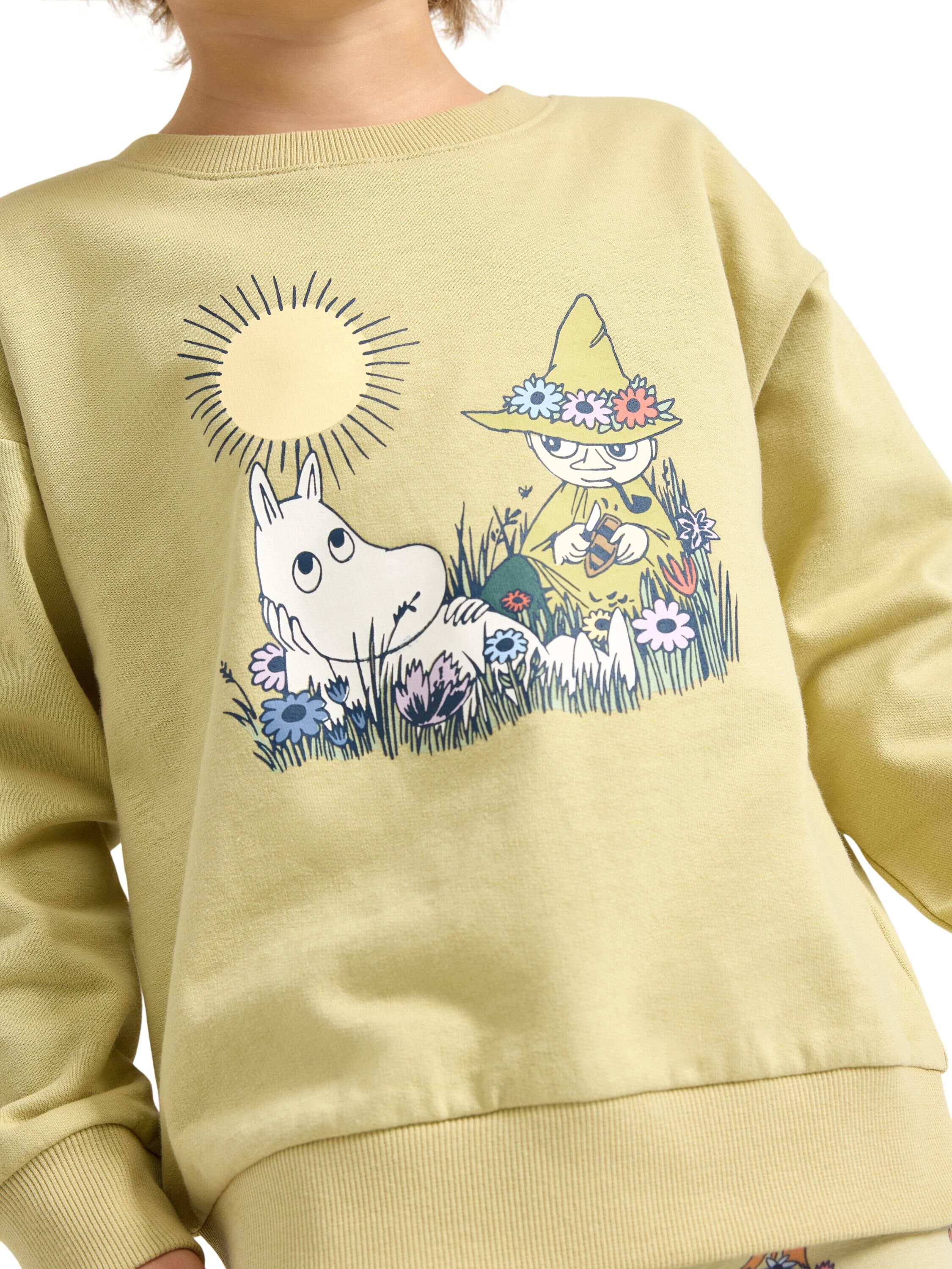 Soft sweatshirt in cotton jersey wi