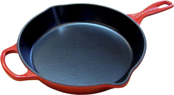 Dyb Stegepande i støbejern 26cm Cerise