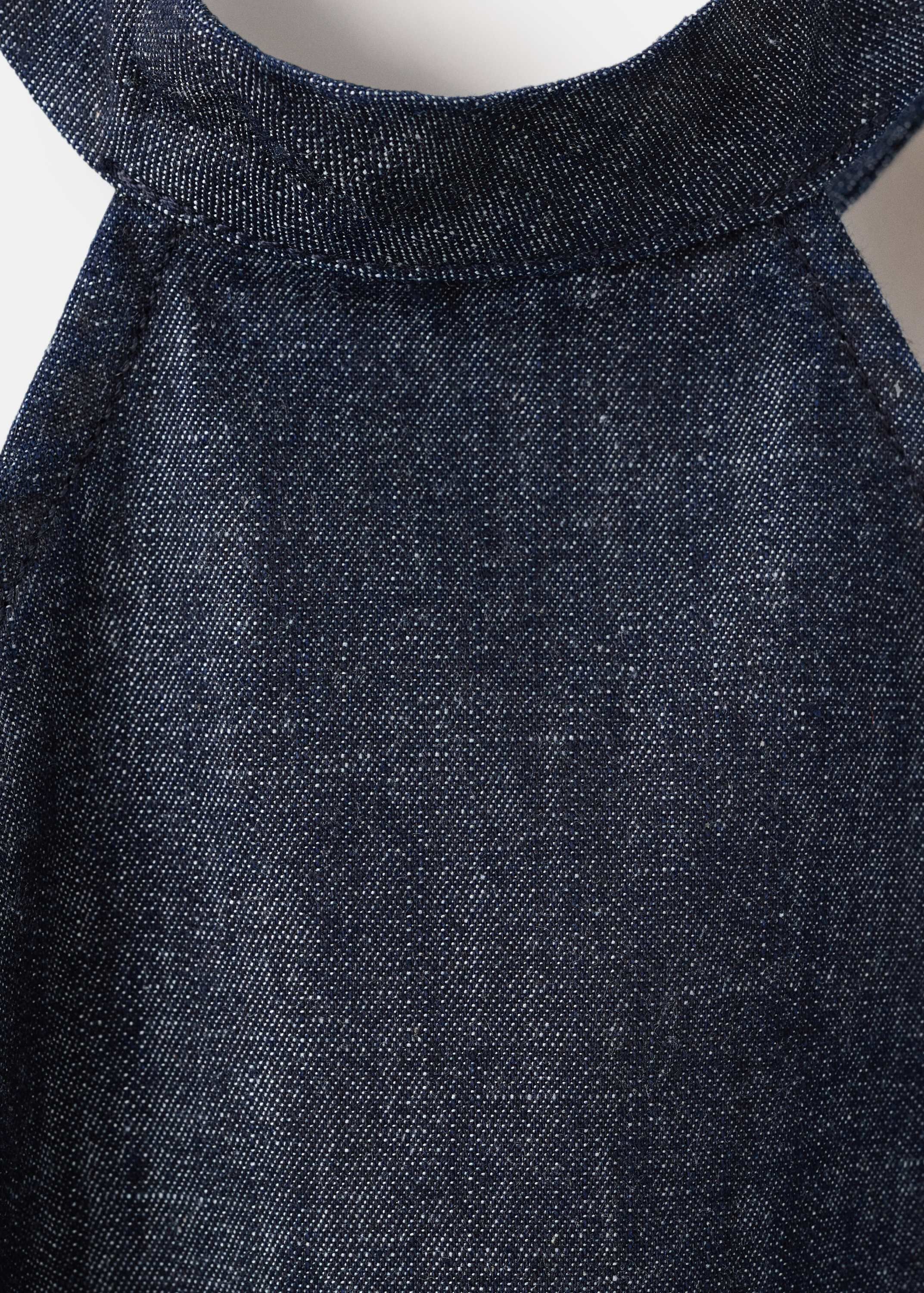 Halter denim dress