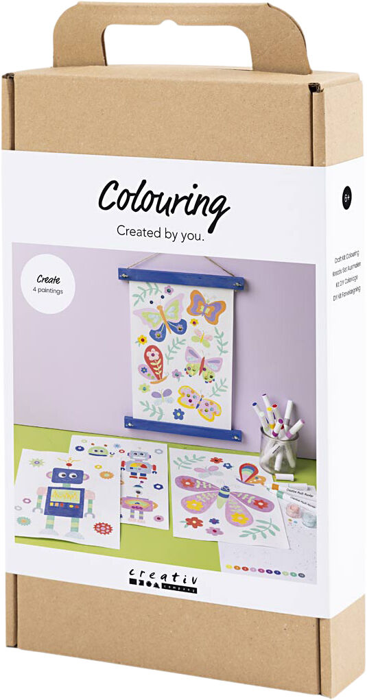 DIY Kit Farvel&aelig;gning, Sommerfugl og robot