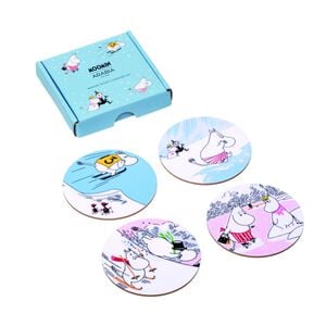 Moomin Arabia bordskånere sæt 4stk Vinterbadning