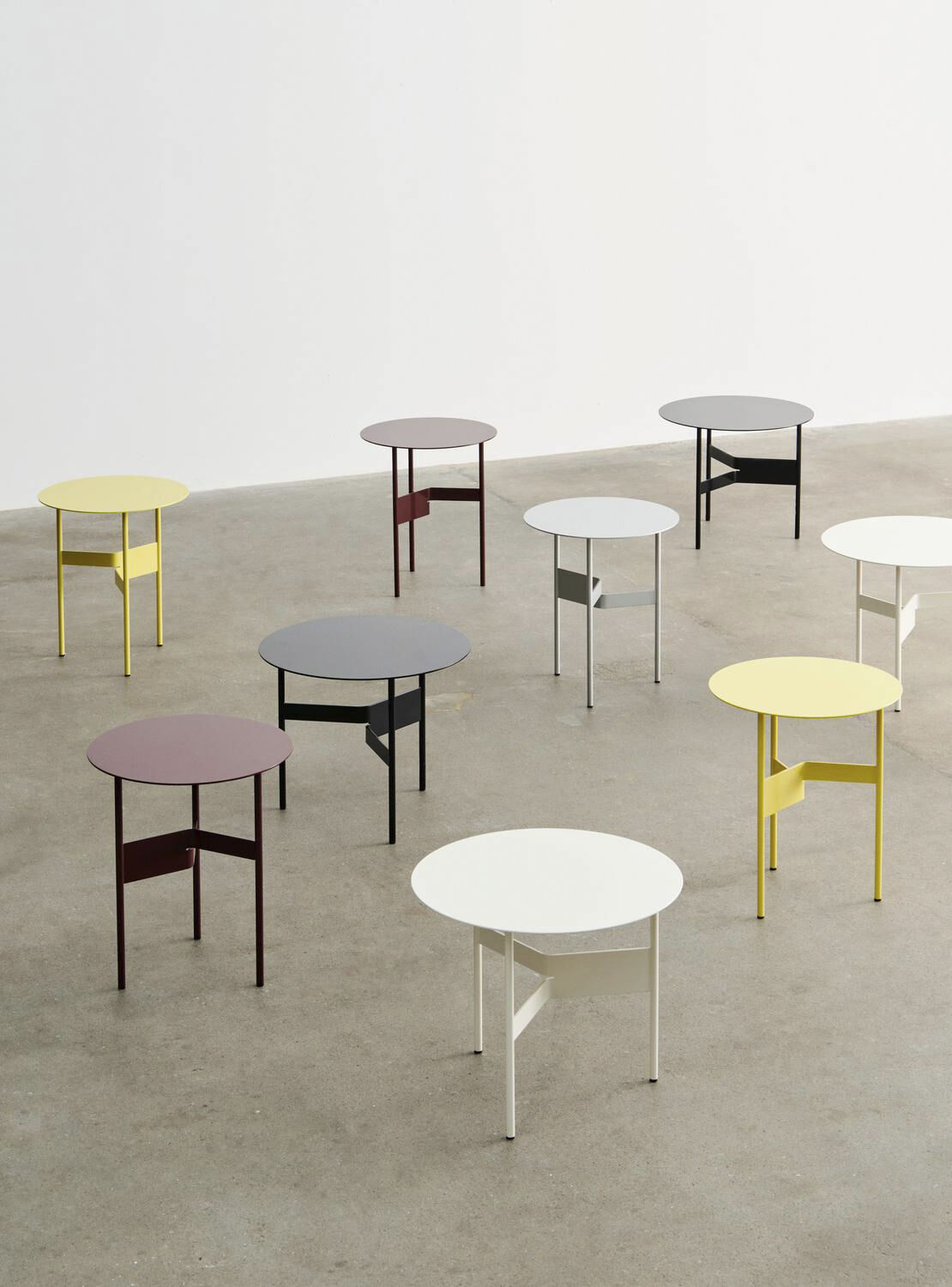 Shim Coffee Table-&Oslash;54 x H44-Eggshel