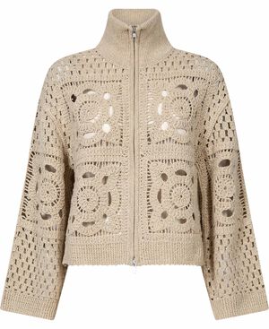 Crosette Knit Cardigan