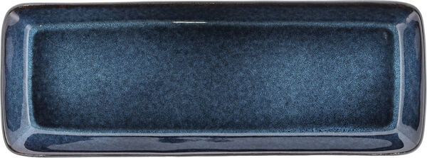Serveringsfat rektangulärt 38 x 14 cm Svart/Mörkblå