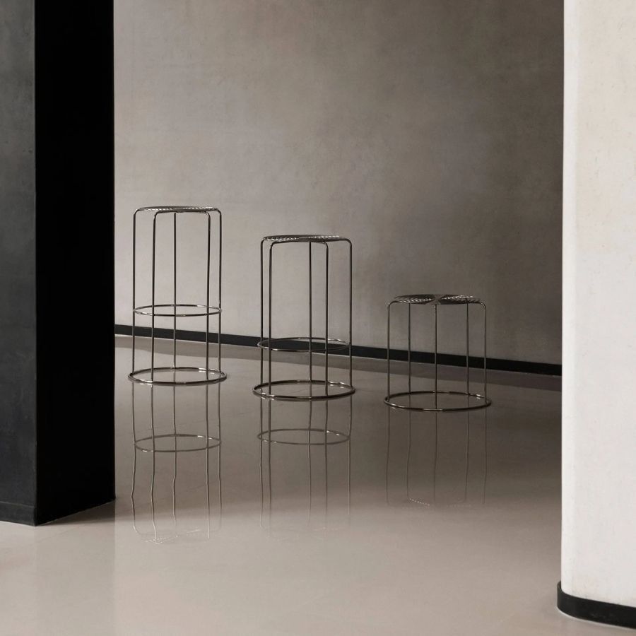 Wire Counter Stool VP15 Stainless steel