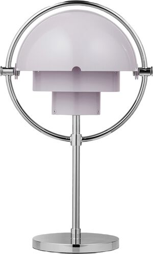 Multi-Lite Portable Lamp, EU (Base: Chrome, Shade: Pale Lilac)