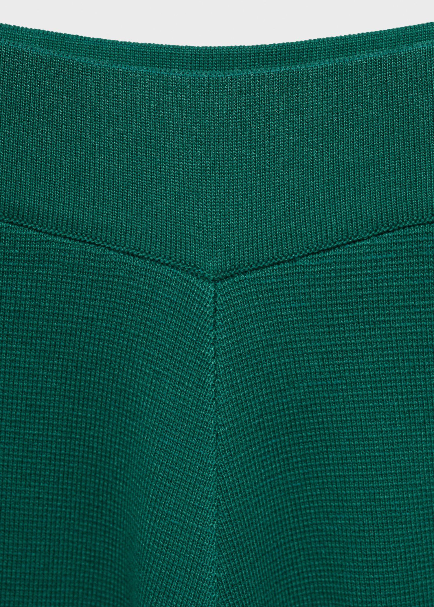 Fine-knit straight-fit trousers