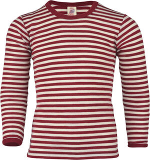 Children's singlet, long sleeved, IVN BEST - red mélange/na