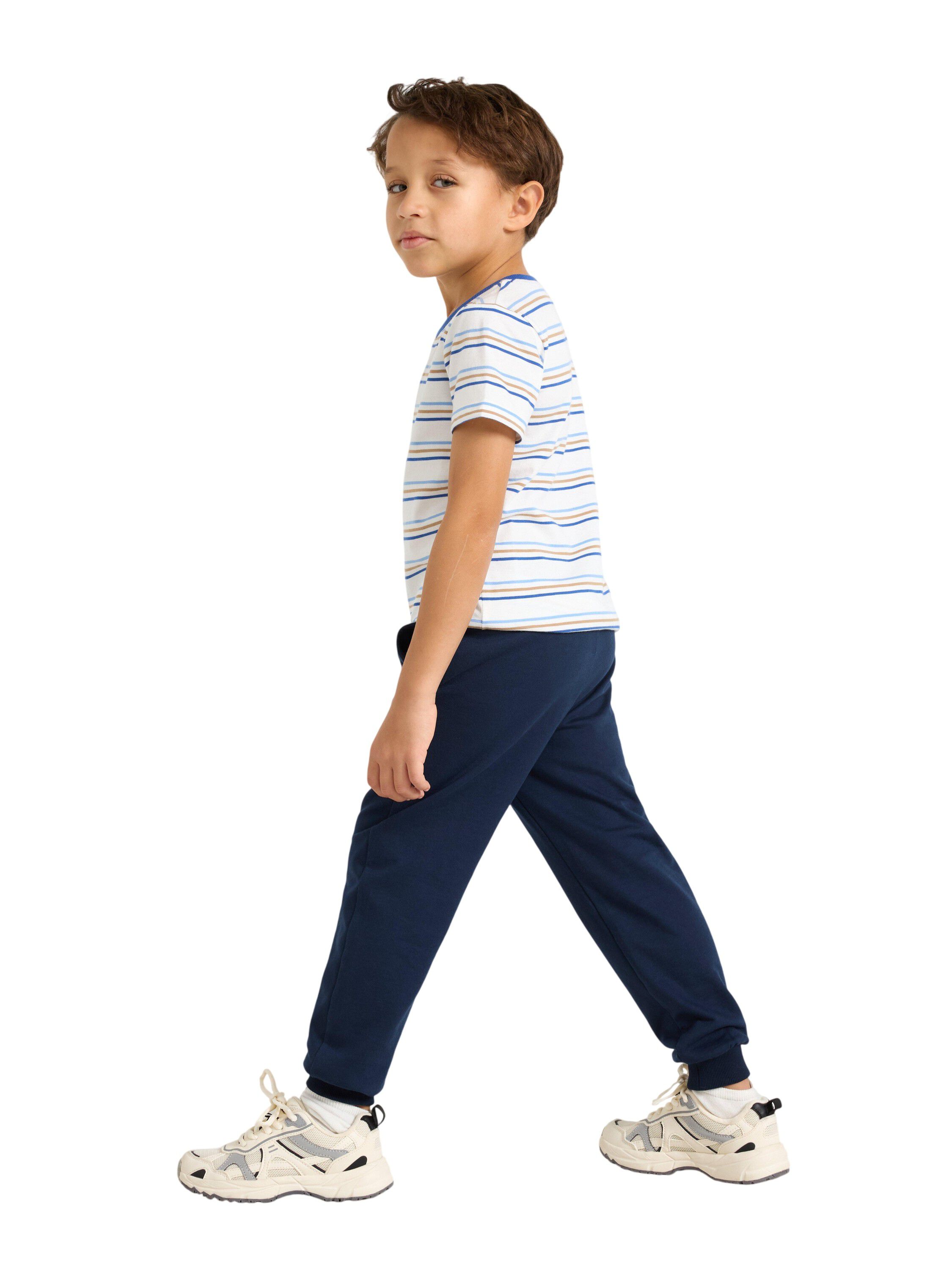 Soft cotton joggers with elastic wa