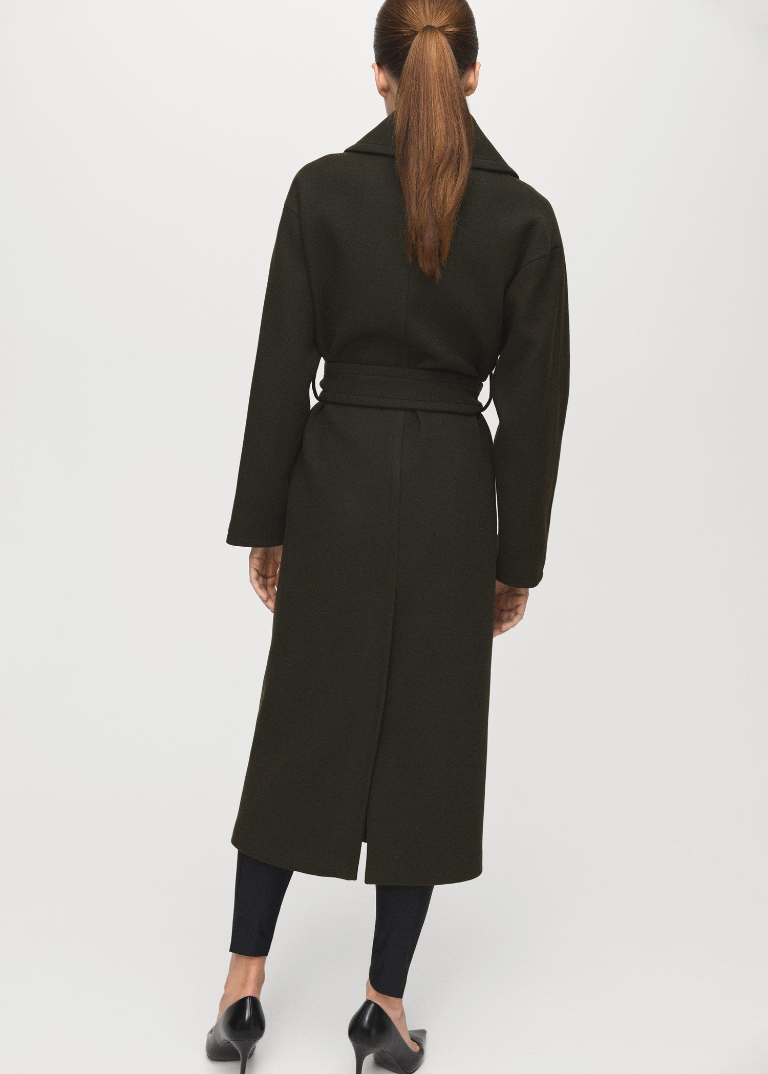 Manteco wool coat with belt