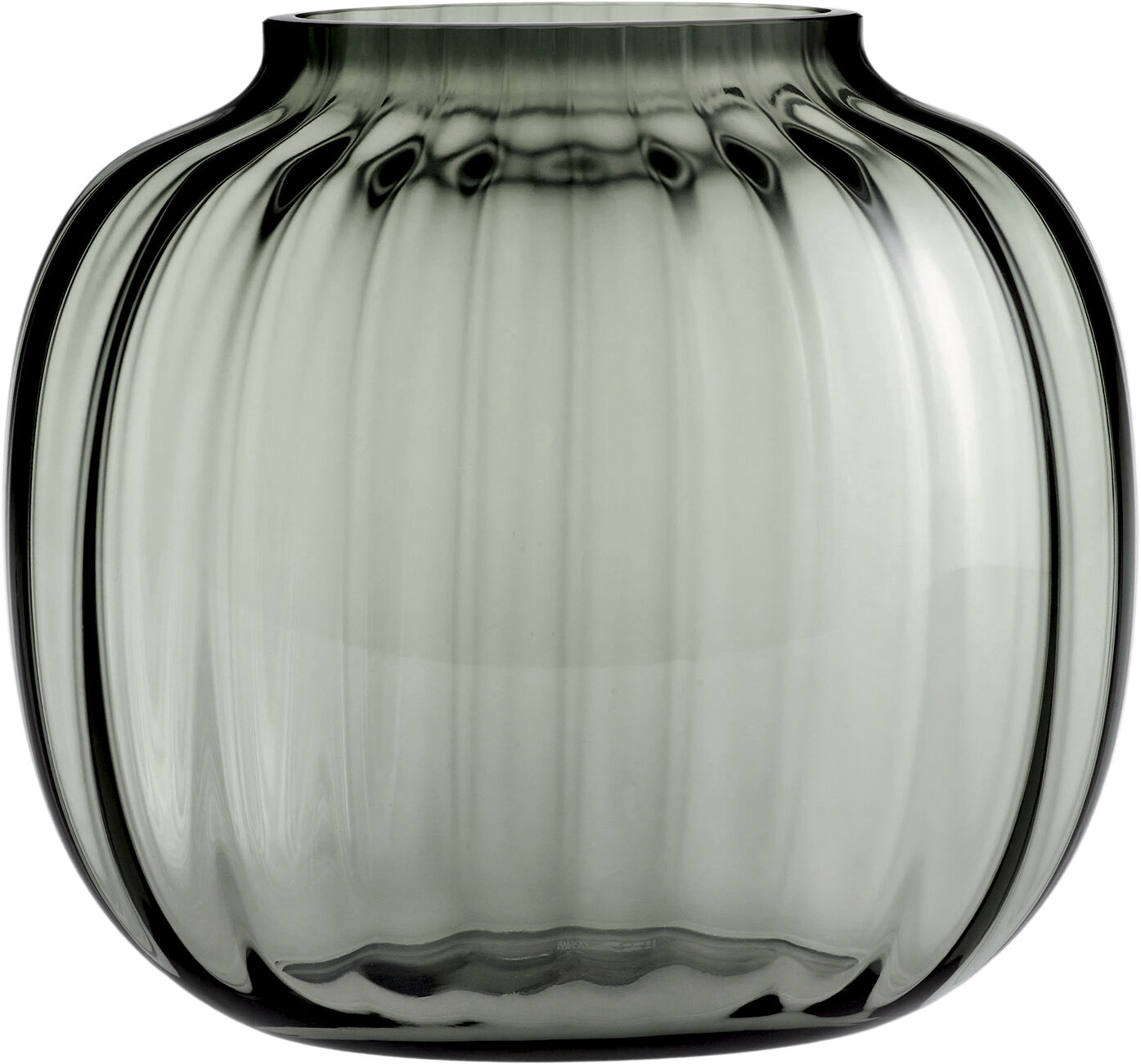 Primula Oval Vase smoke H17,5