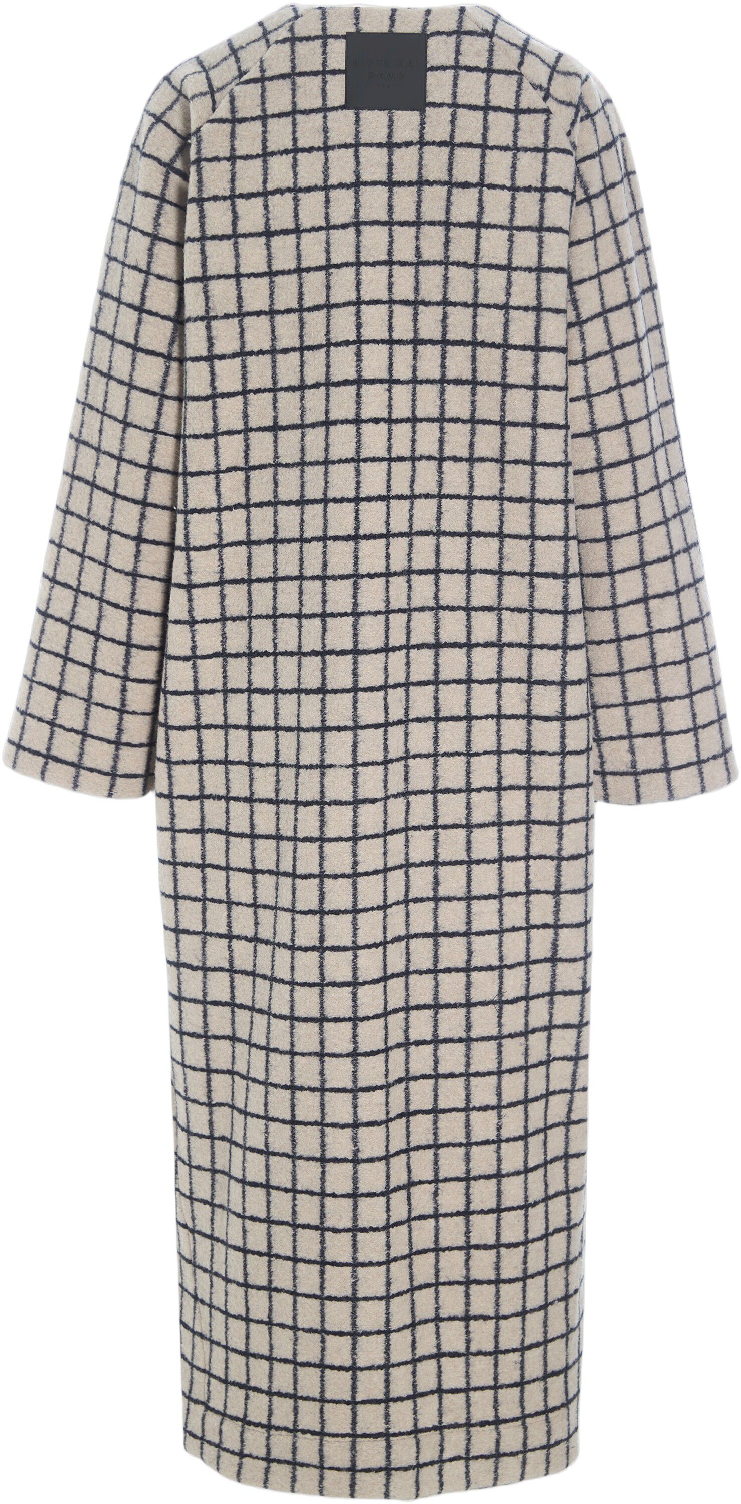 Woollen wire lang frakke