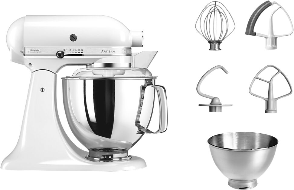 Artisan k&ouml;ksmaskin 4,8 l &ndash; inkl. extra tillbeh&ouml;r