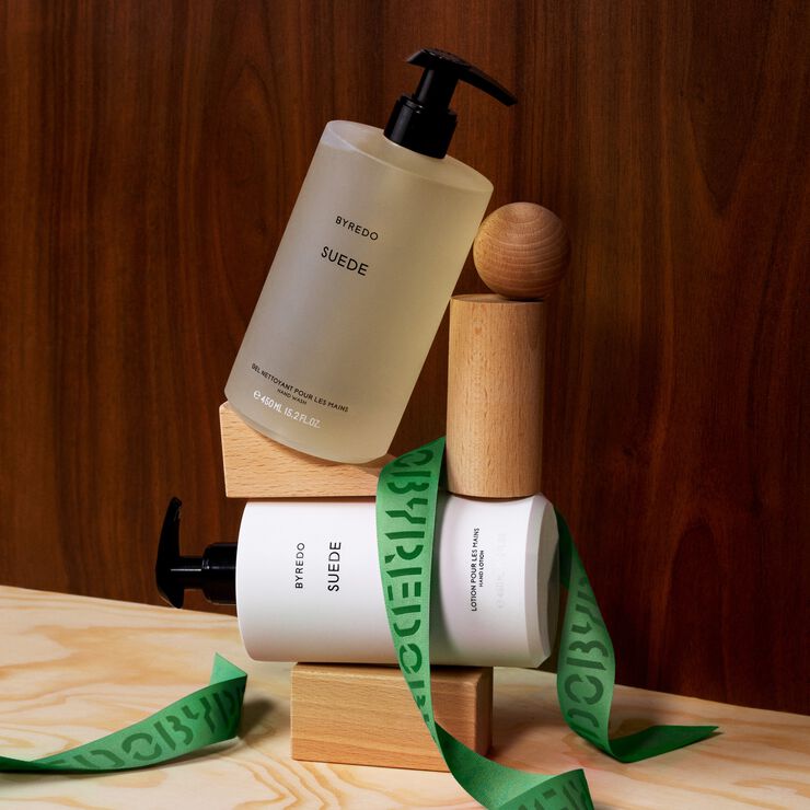 BYR HAND WASH & LOTION SET SUEDE H25