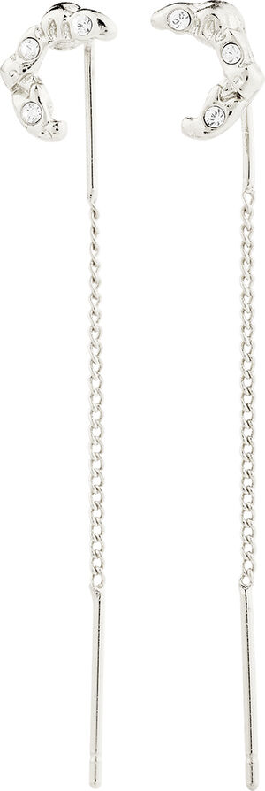 KORA moon chain earrings silver-plated