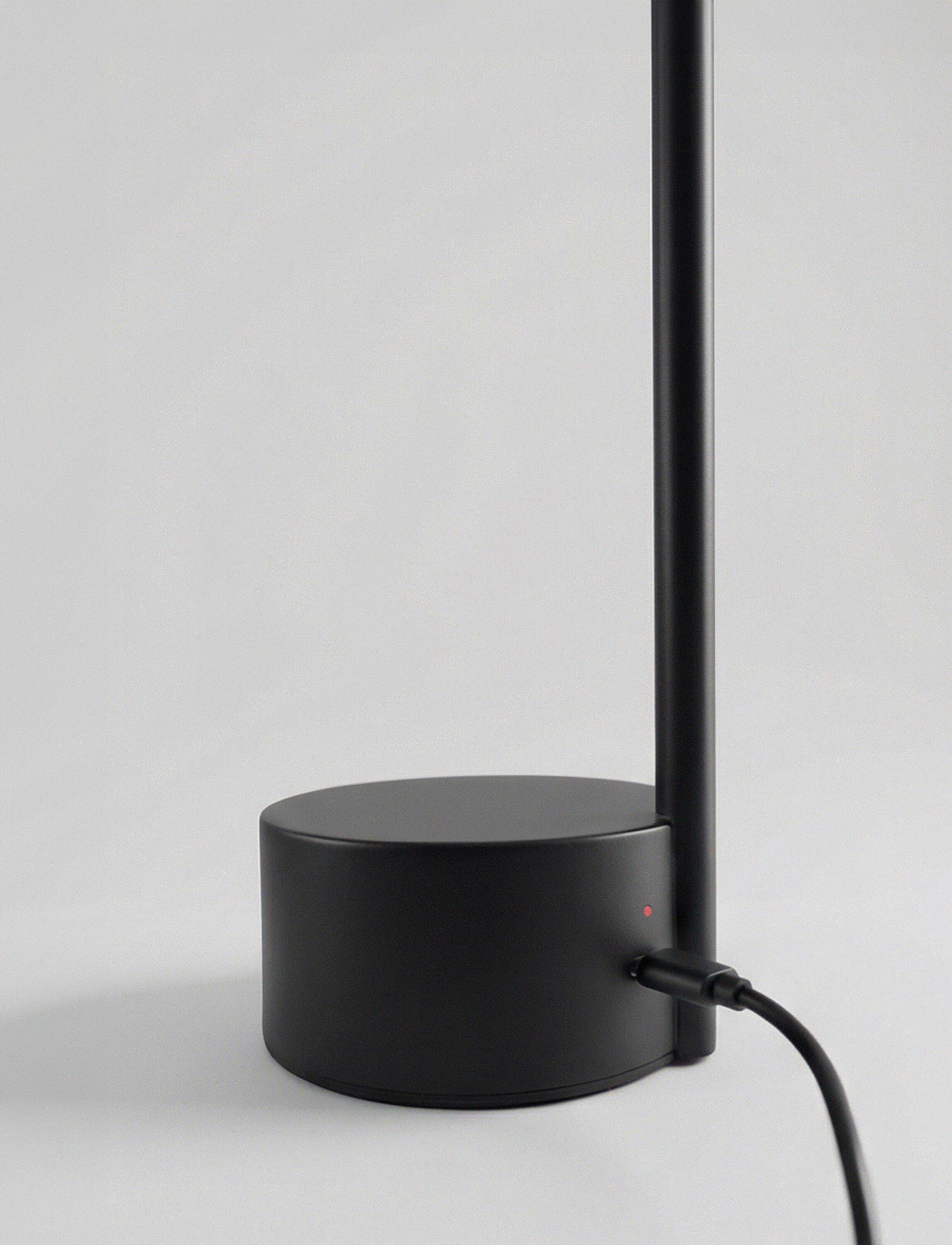 Vinkel LED lampa, portable black